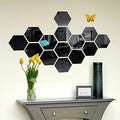 3D Acrylic Mirror Home Decor Set – 13 Pieces Wall Art