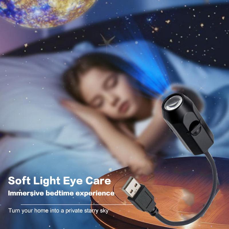 6-in-1 Moon & Earth Galaxy Projector Lamp 🌙✨