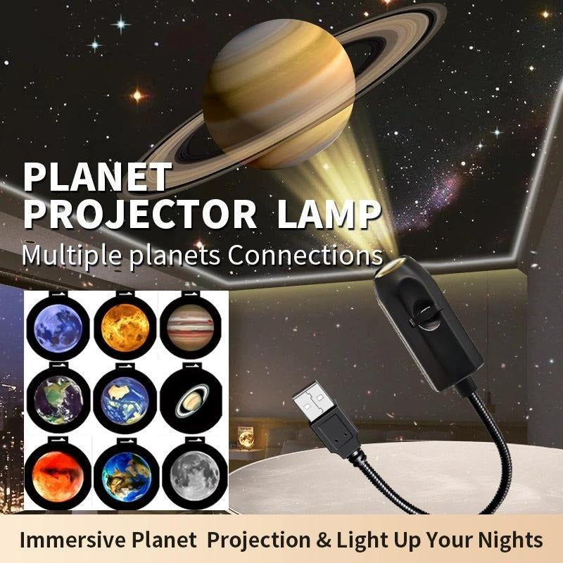 6-in-1 Moon & Earth Galaxy Projector Lamp 🌙✨